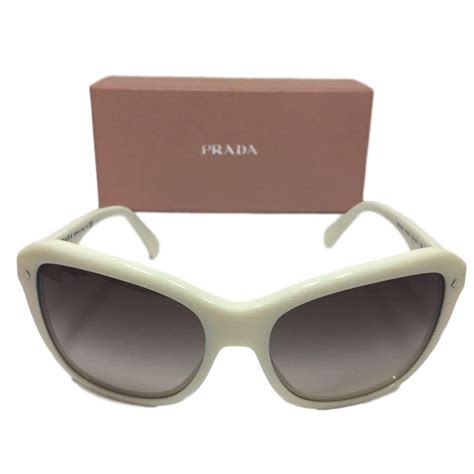 lunette de soleil prada blanche|prada sunglasses clearance.